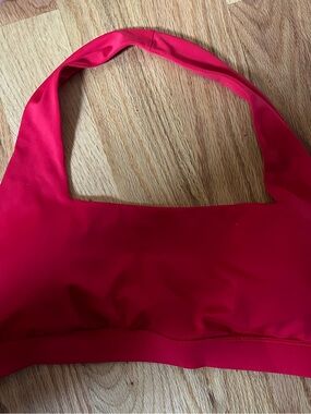 KIAVA Bright Red Halter Bikini Top